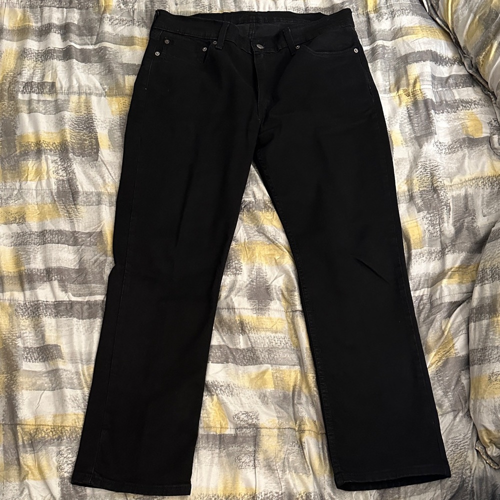 Levi's Men's Dark Gray Slim Straight Jeans